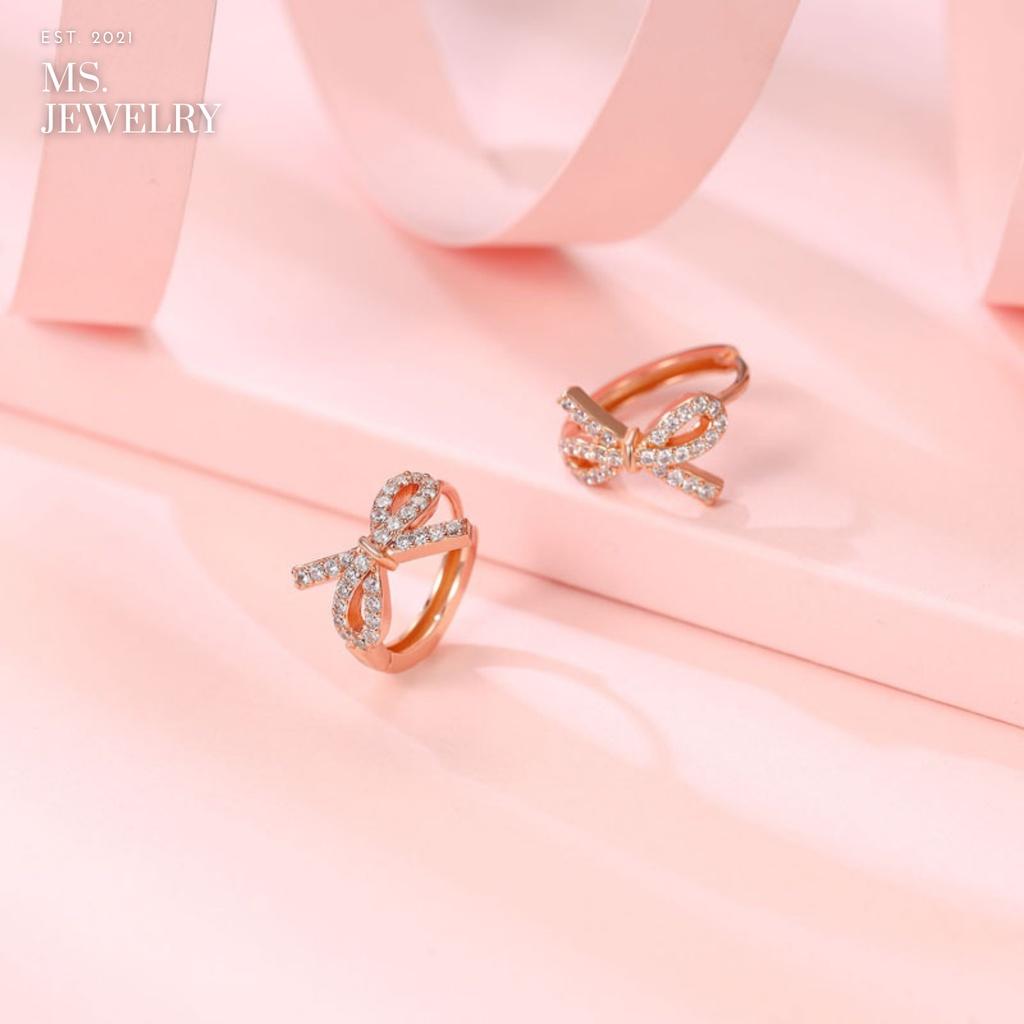 Khuyên Tai Hàn Quốc Bạc S925 Đính Đá CZ KS13
