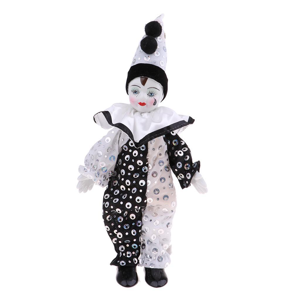 Porcelain Clown Doll for Kids Birthday Gifts Halloween Chirstmas Decor #2