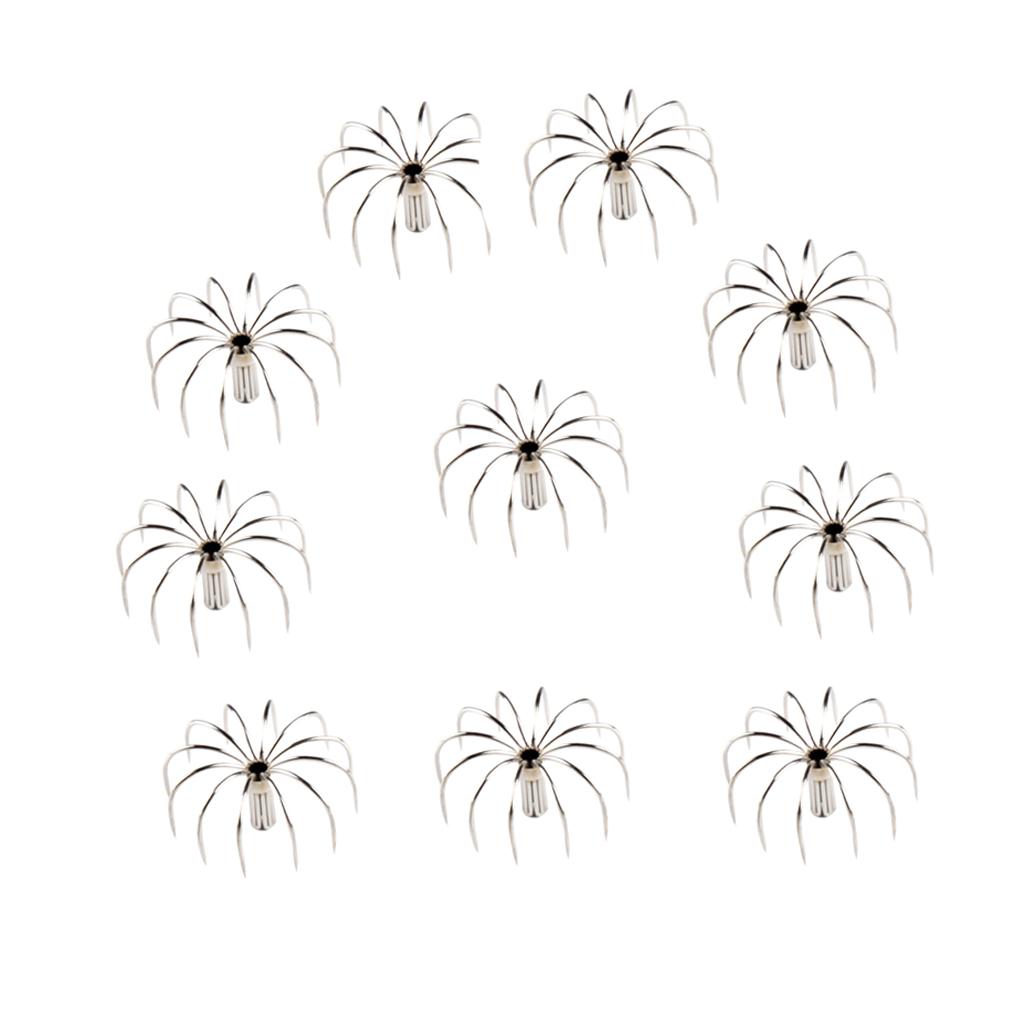 10pcs Sea Fishing Squid Hooks Octopus Hook Saltwater Fishing Lure Hard Bait 2.8cm/3.5cm/4.0cm/ 4.5cm