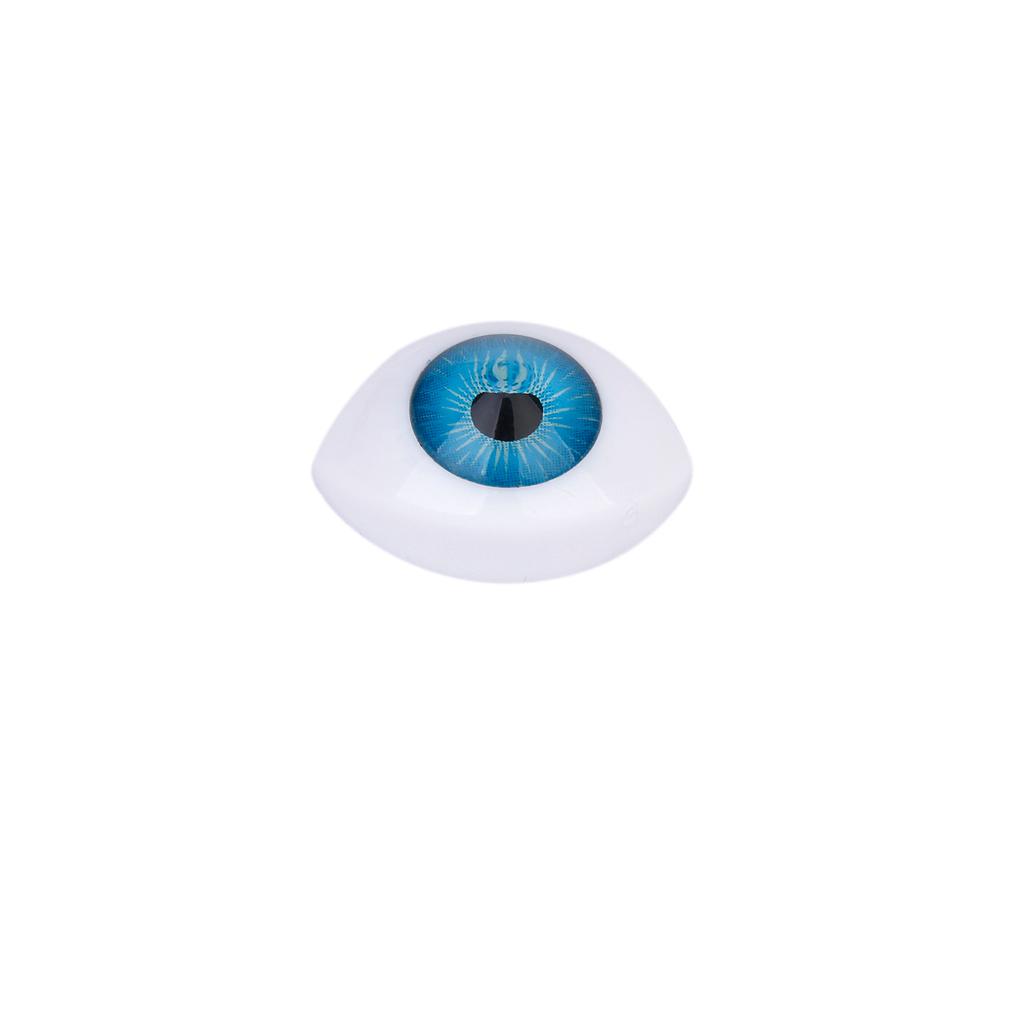 8pcs 12mm Iris Oval Hollow Plastic Doll Dollfie Eyes Eyeballs