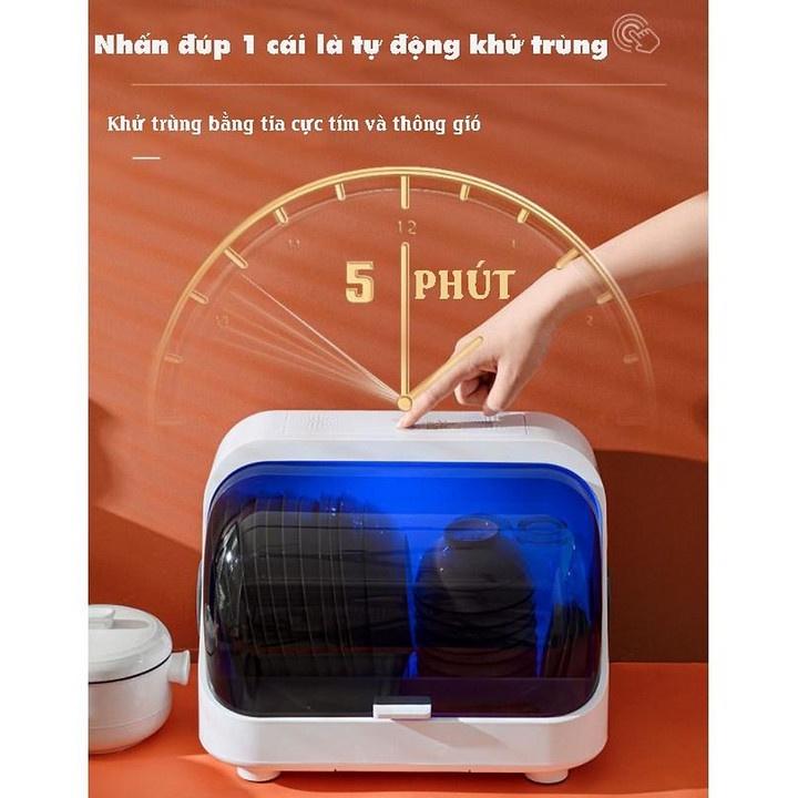 Tủ Chén Làm Khô Diệt Khuẩn Bằng Tia UV - Home and Garden