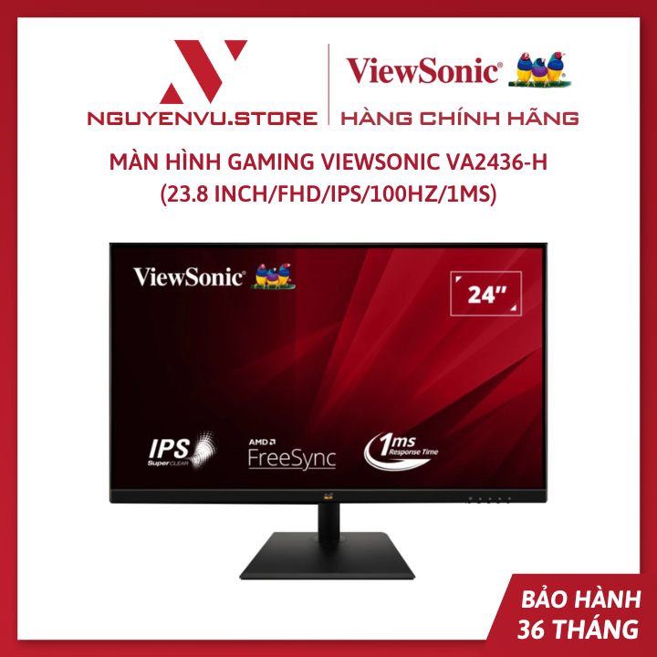 Màn Hình Viewsonic VA2436-H 23.8 inch IPS FHD 100Hz 1ms - Hàng Chính Hãng