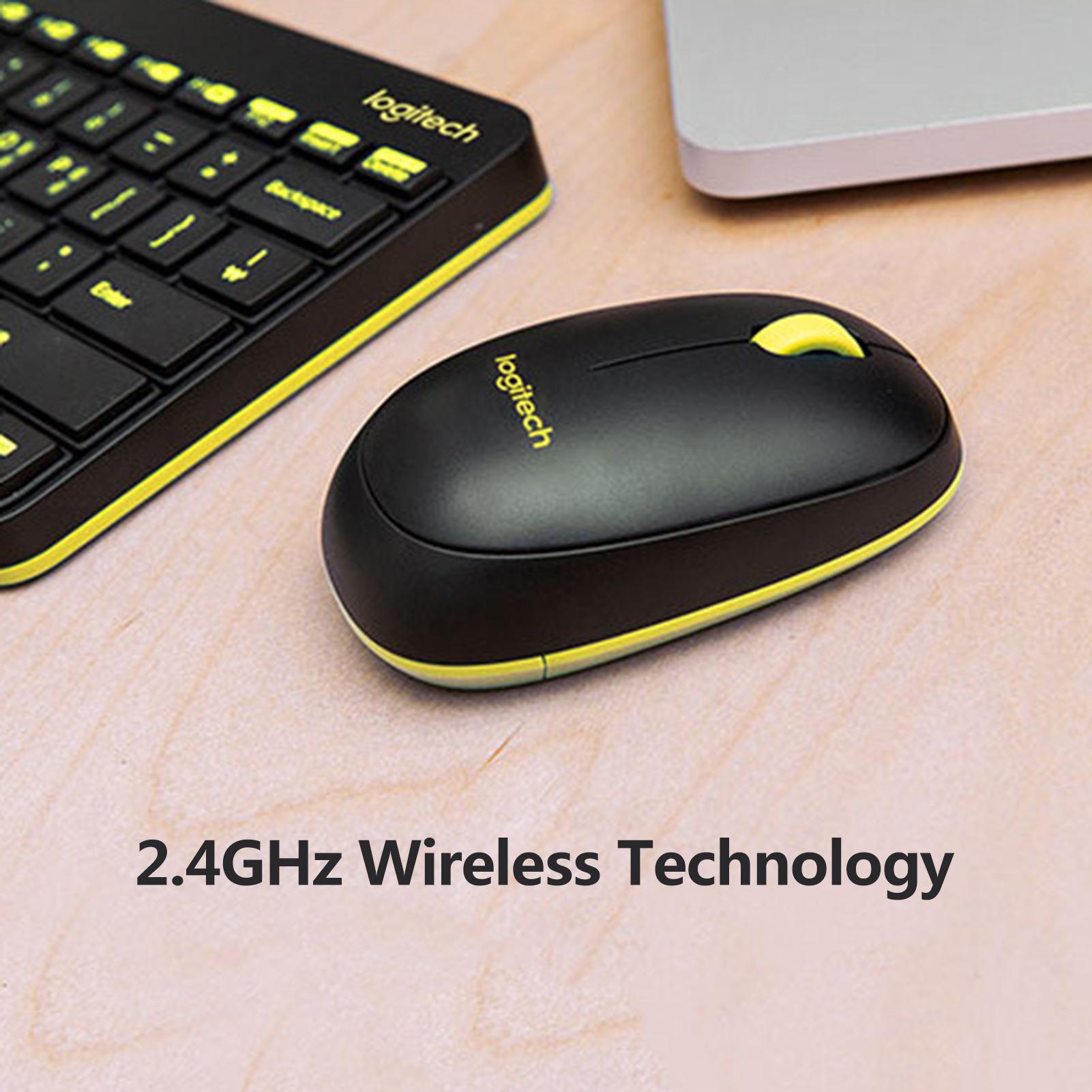 Logitech MK240 Nano Wireless Keyboard and Mouse Combo for Desktop Laptop Computer Home Office Using