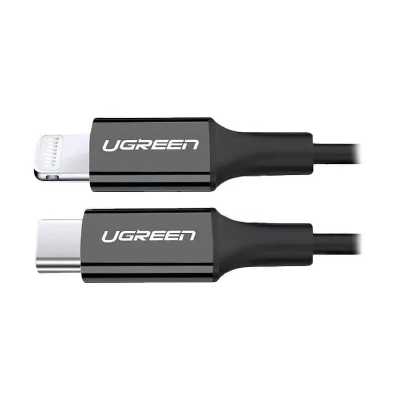 Cáp sạc + truyền dữ liệu Lightning sang Type C Ugreen 171CS60751US 1M màu Đen hàng chính hãng