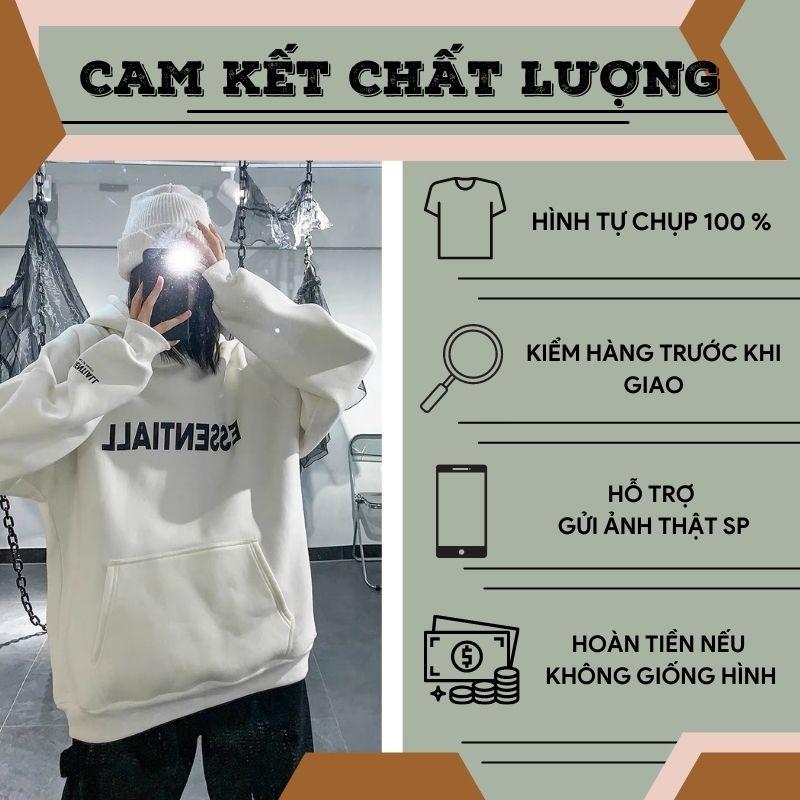Áo hoodie nỉ bông form rộng Essen áo cặp nam nữ unisex dày dặn cao cấp,form rộng , chất liệu nỉ bông dày , hot trend , kèm hình thật