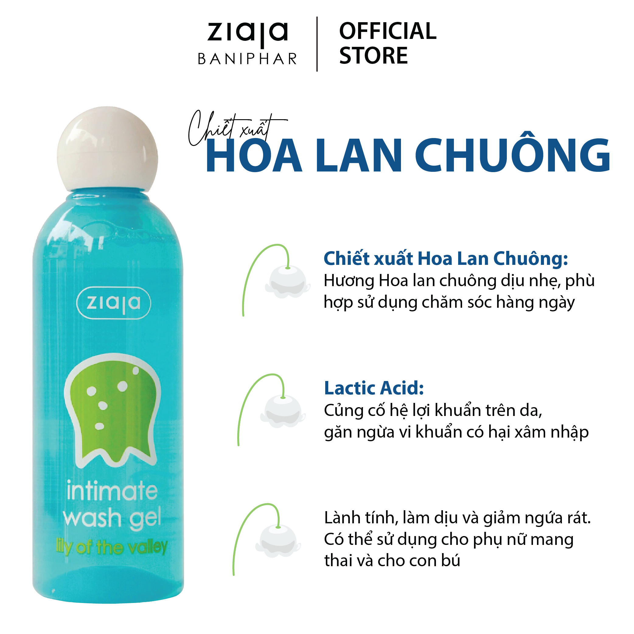 Dung dịch vệ sinh phụ nữ INTIMA Hoa lan chuông 200ml