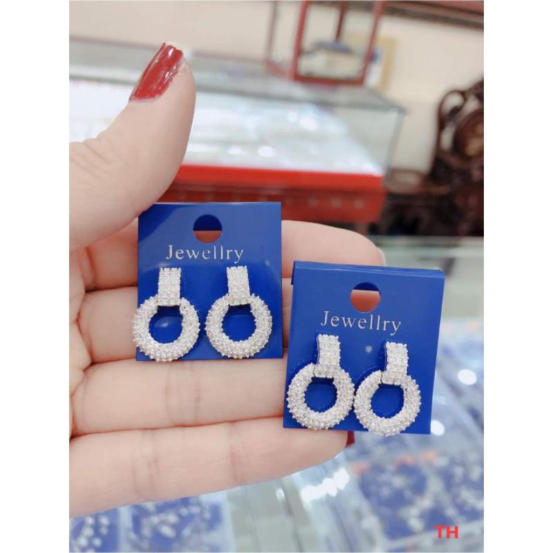 BÔNG TAI BẠC ĐÍNH ĐÁ SIÊU SANG