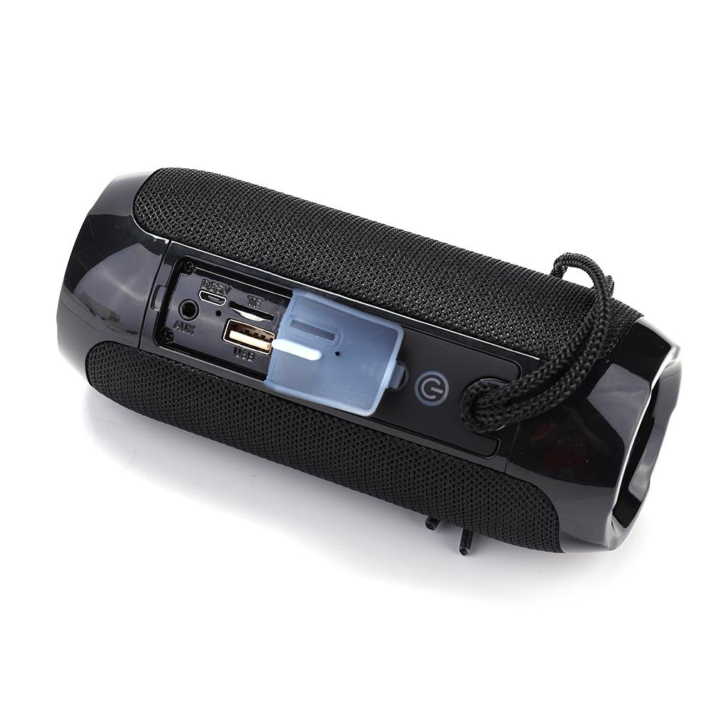 1200MAh Loa Di Động Bluetooth Không Dây Cột Bass Chống Nước Ngoài Trời Âm Nhạc Vibro Loa Thẻ TF Loa Siêu Trầm Loa Color: Red