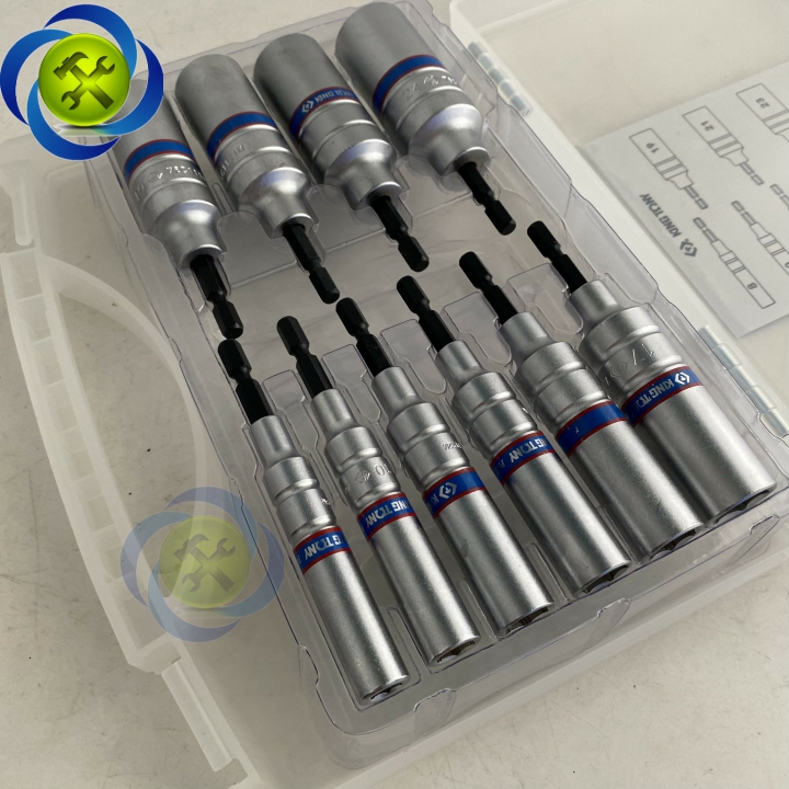 Bộ tuýp chuôi lục giác 6.35mm Kingtony 1010CMR 10 chi tiết