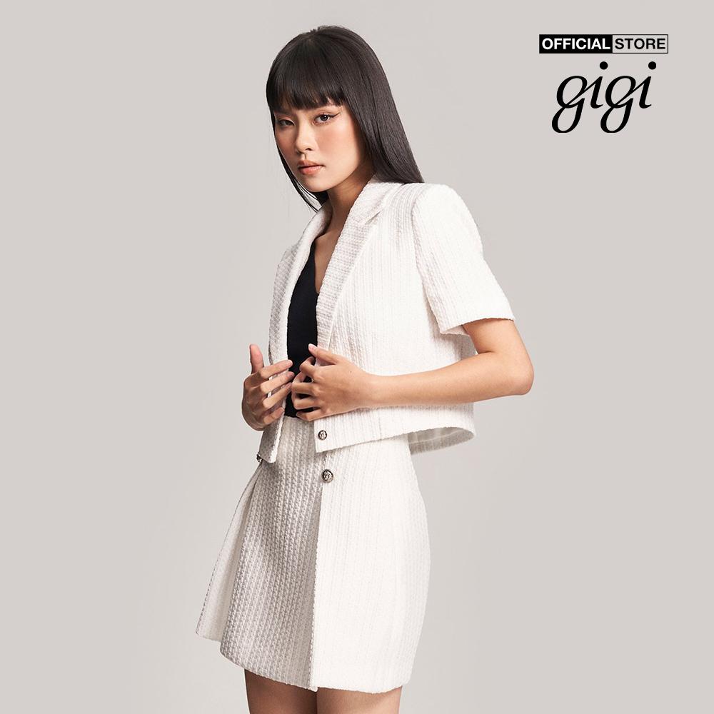 GIGI - Áo blazer nữ tay ngắn phom croptop thời trang G1403O222621-00