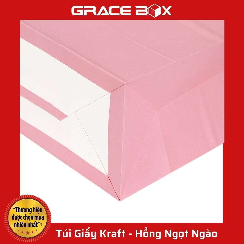 Túi Giấy Kraft Nhật Cao Cấp - Màu Hồng Nhạt