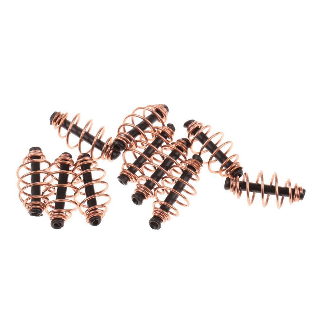 3-4pack 10pcs Carp Spring Inline Fishing Feeder Coarse Bait Fishing Tackle Cage