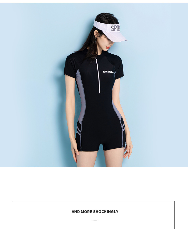 SET BƠI LIỀN NỮ MÀU ĐEN CÁ TÍNH NGẮN TAY