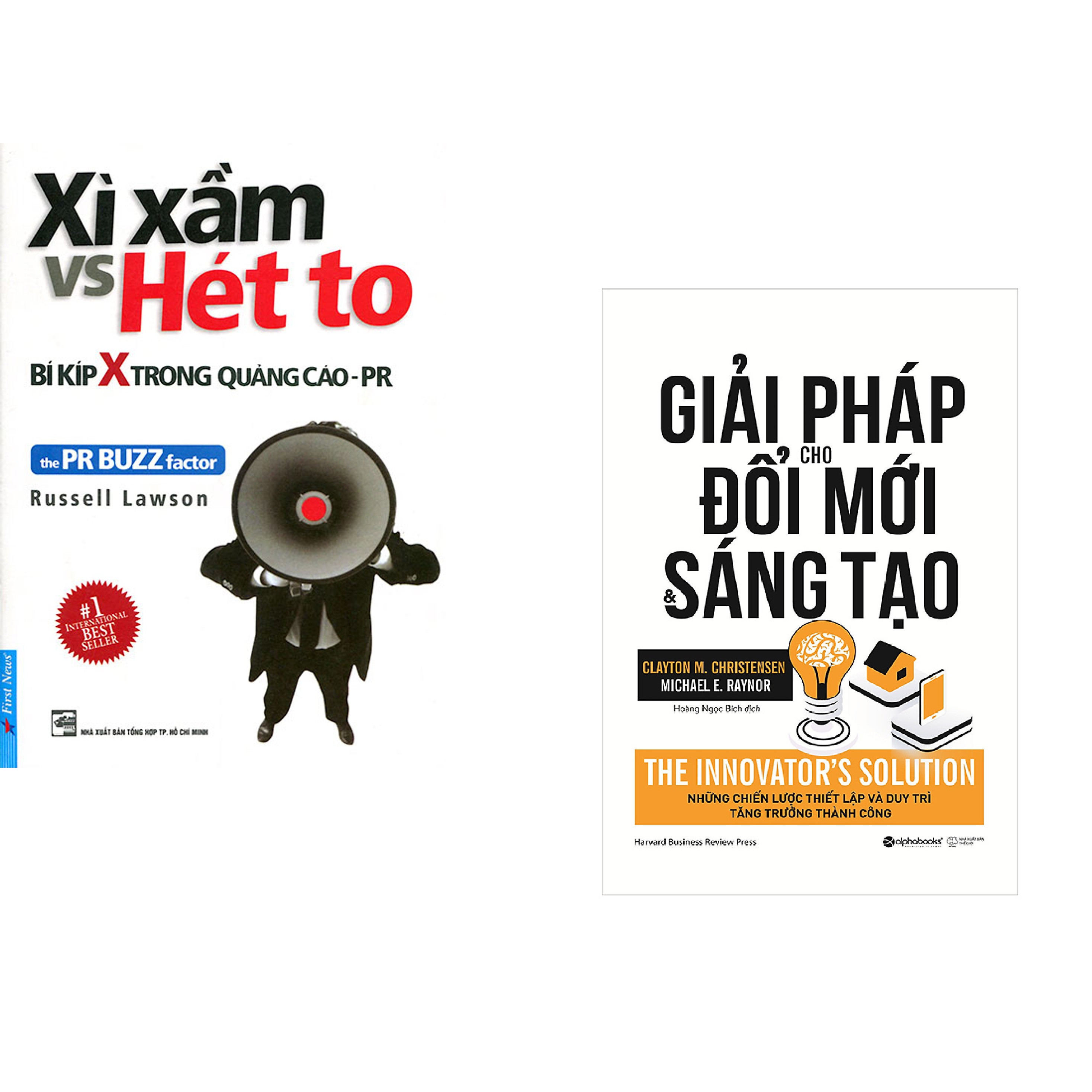 Combo 2 cuốn sách: Xì Xầm 'vs' Hét To - bí kíp X trong quảng cáo +  Giải Pháp Cho Đổi Mới Và Sáng Tạo