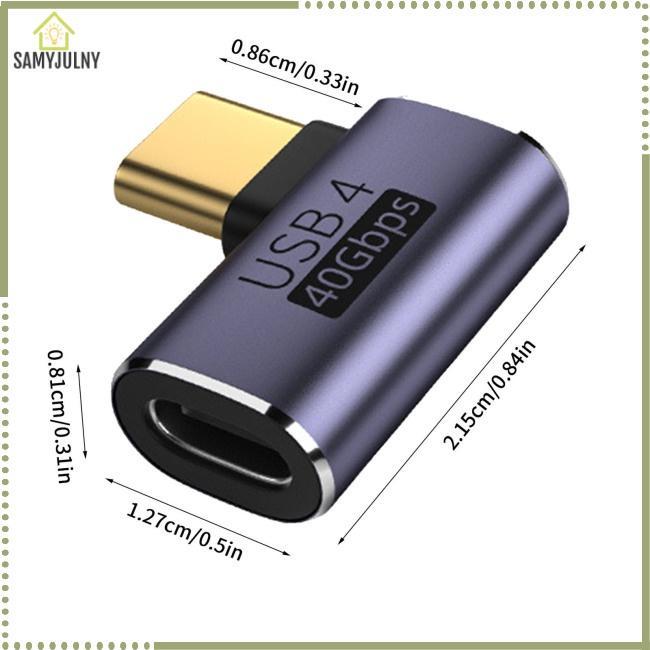 Đầu Nối Chuyển Đổi Type-C 4.0 40gbps Pd100w Chuyên Dụng Cho Thunderbolt 4 Notebook