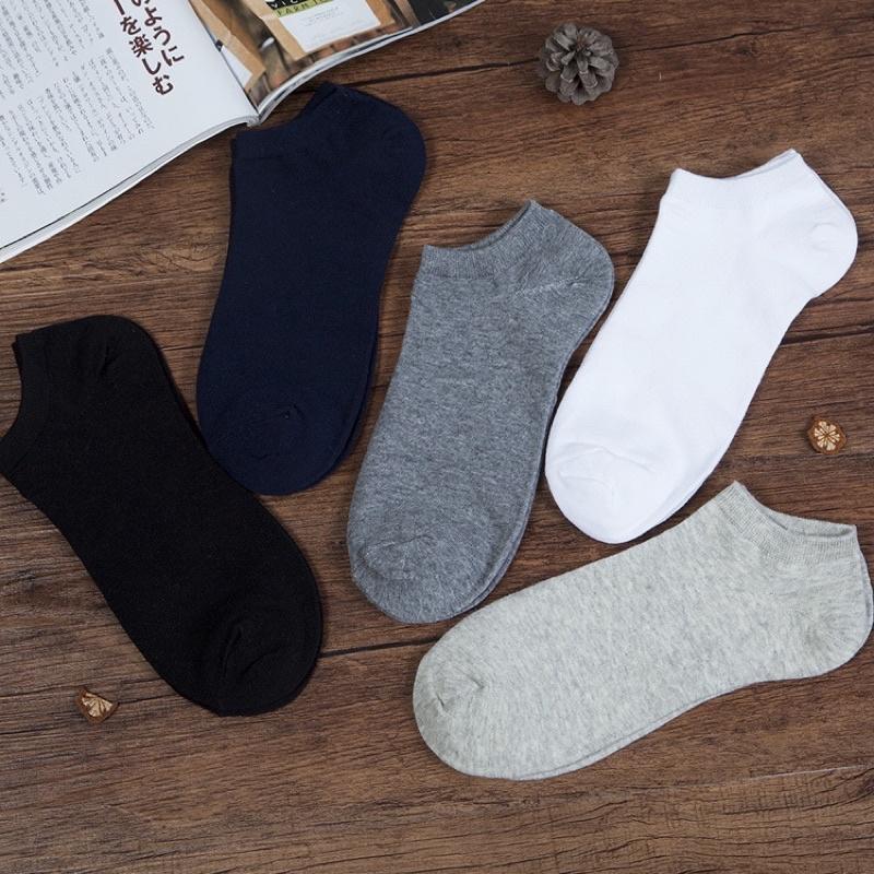 Vớ Tất Cổ Ngắn Trơn Cho Nam 4M vải cotton kháng khuẩn, hàng loại 1 bao đổi trả dành cho cả nam và nữ