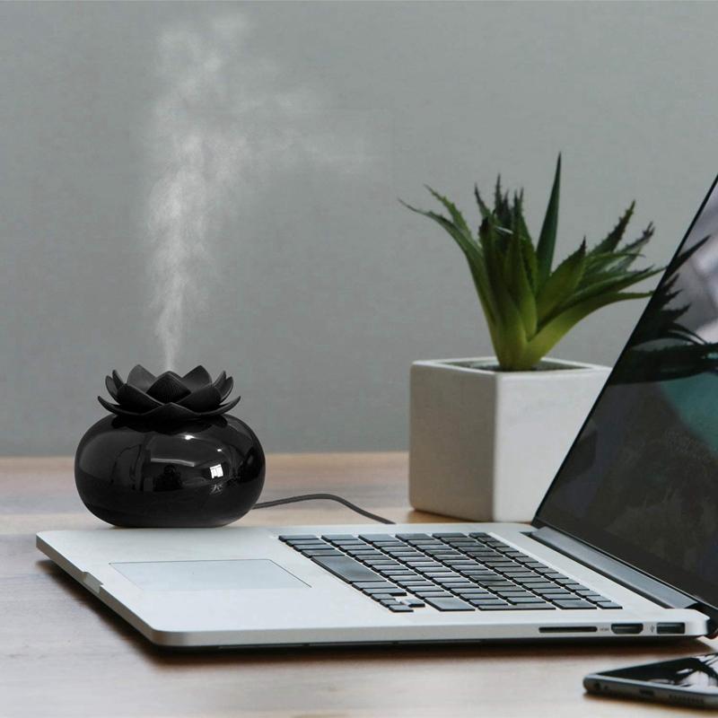 Gốm Tinh Máy Khuếch Tán Tinh Dầu, USB Cá Nhân Ẩm Cho Trẻ Em Để Bàn Phòng Ngủ Nhà Văn Phòng, Máy Tính Để Bàn Mini