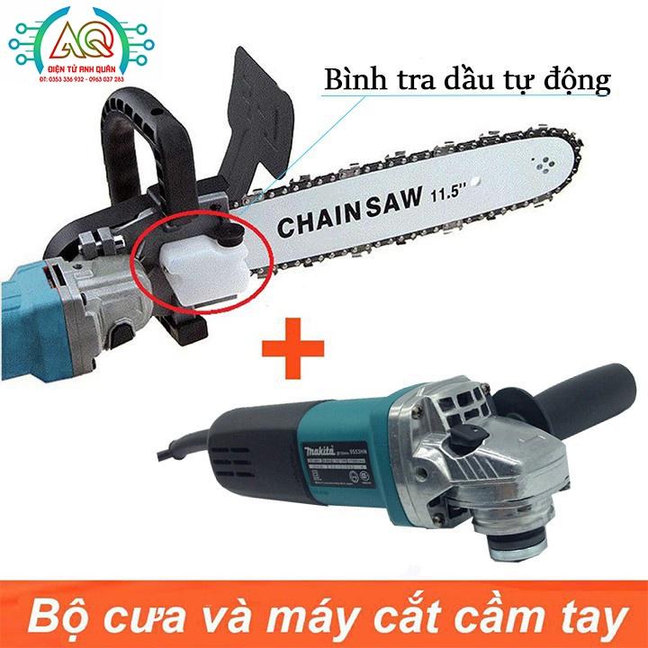 Lưỡi cưa xích gắn máy mài CHAINSAW tra dầu tự động