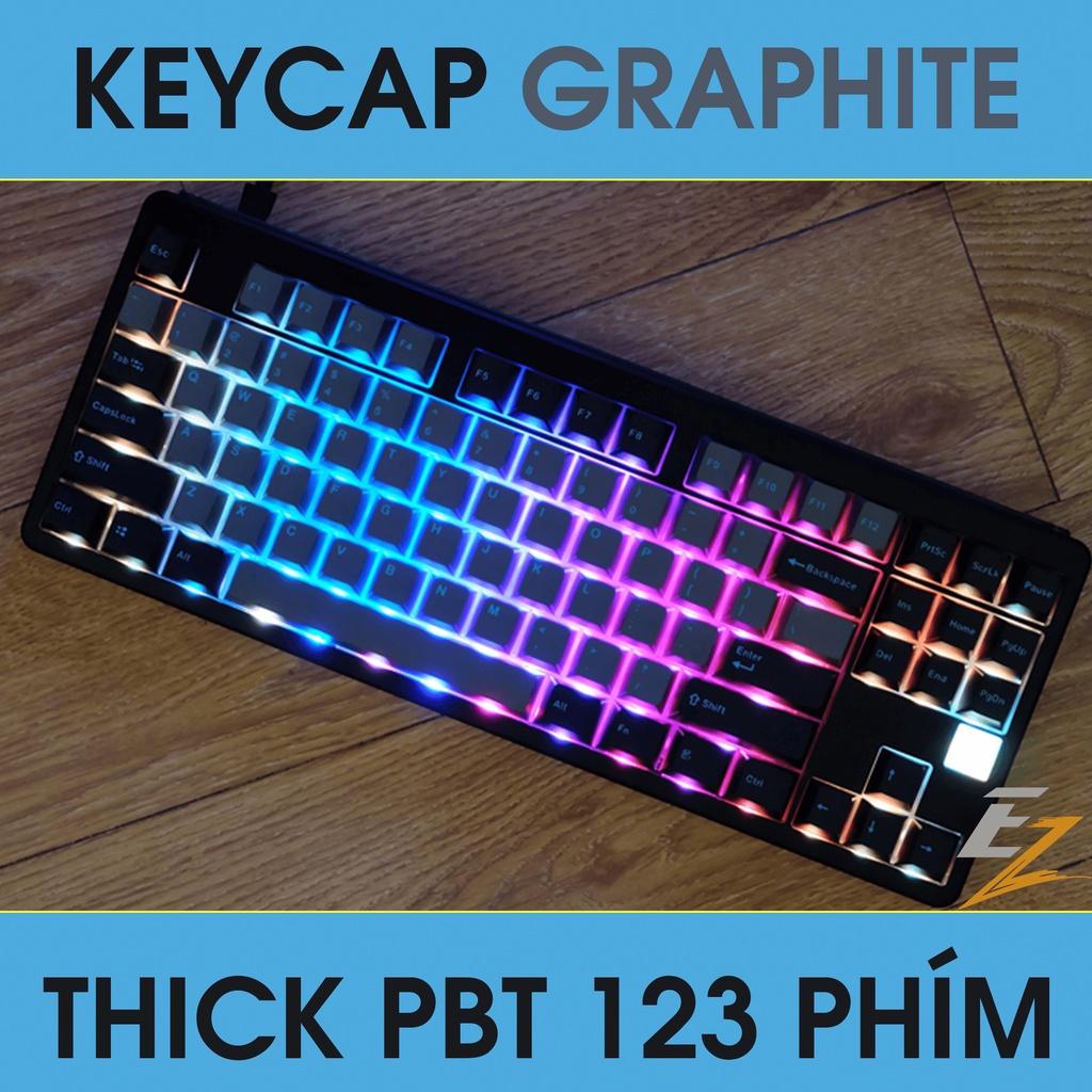 Keycap Cho Bàn Phím Cơ Graphite OEM Profile 123 Phím | Ezpc