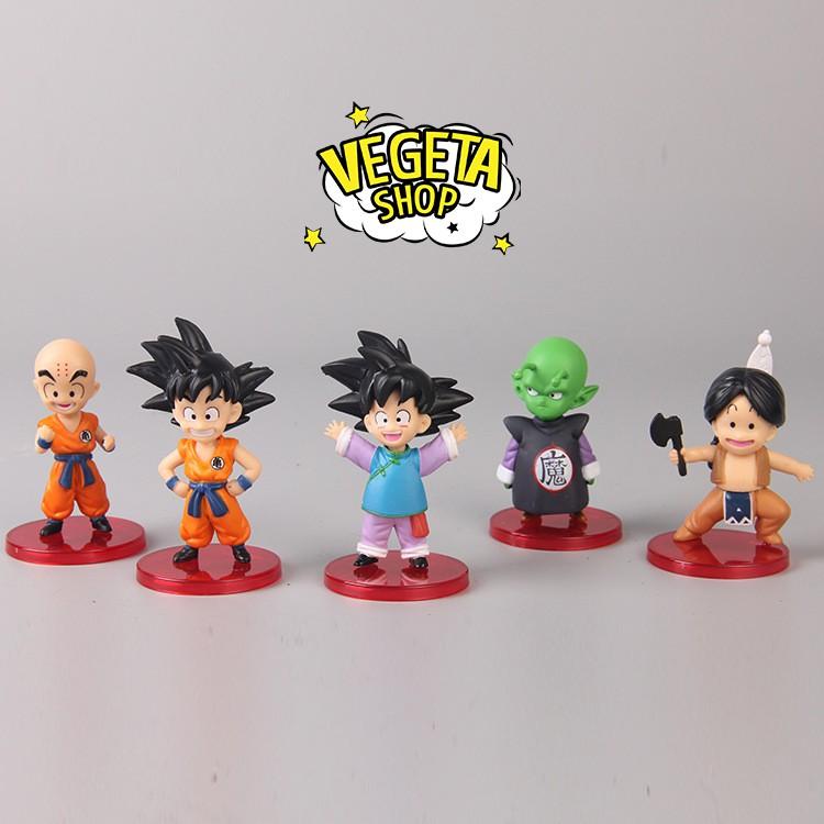 Mô hình Dragon Ball - WCF 13 nhân vật hồi nhỏ - Goku Gohan Goten Vegeta Trunks Bulma Piccolo Krillin Pan Upa - Cao 8cm
