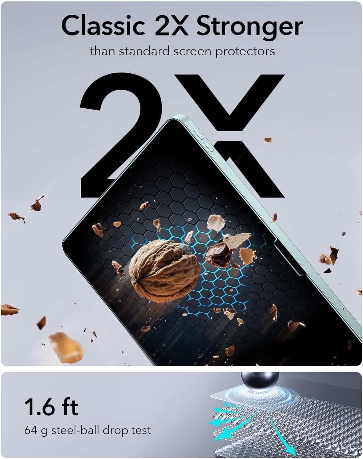 Kính cường lực dán màn hình cho iPad Air 11 inch / iPad Air 13 inch M2 M3 2025/2024 ESR UltraFit Classic Screen Protector - Hàng Chính Hãng