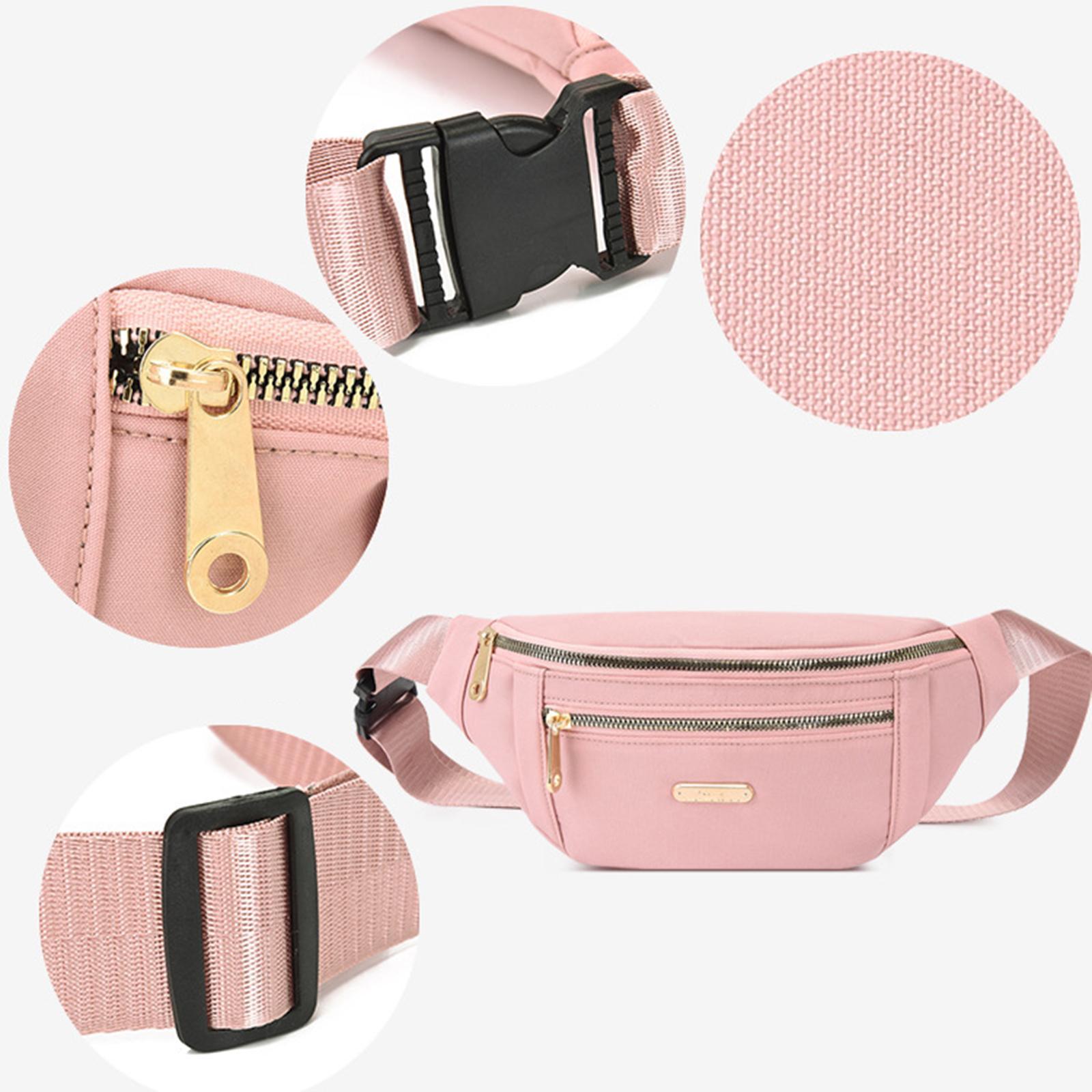 Fanny Pack Waist Pack with 2 Zipper Pockets Waist Bag for Running Workout Travel