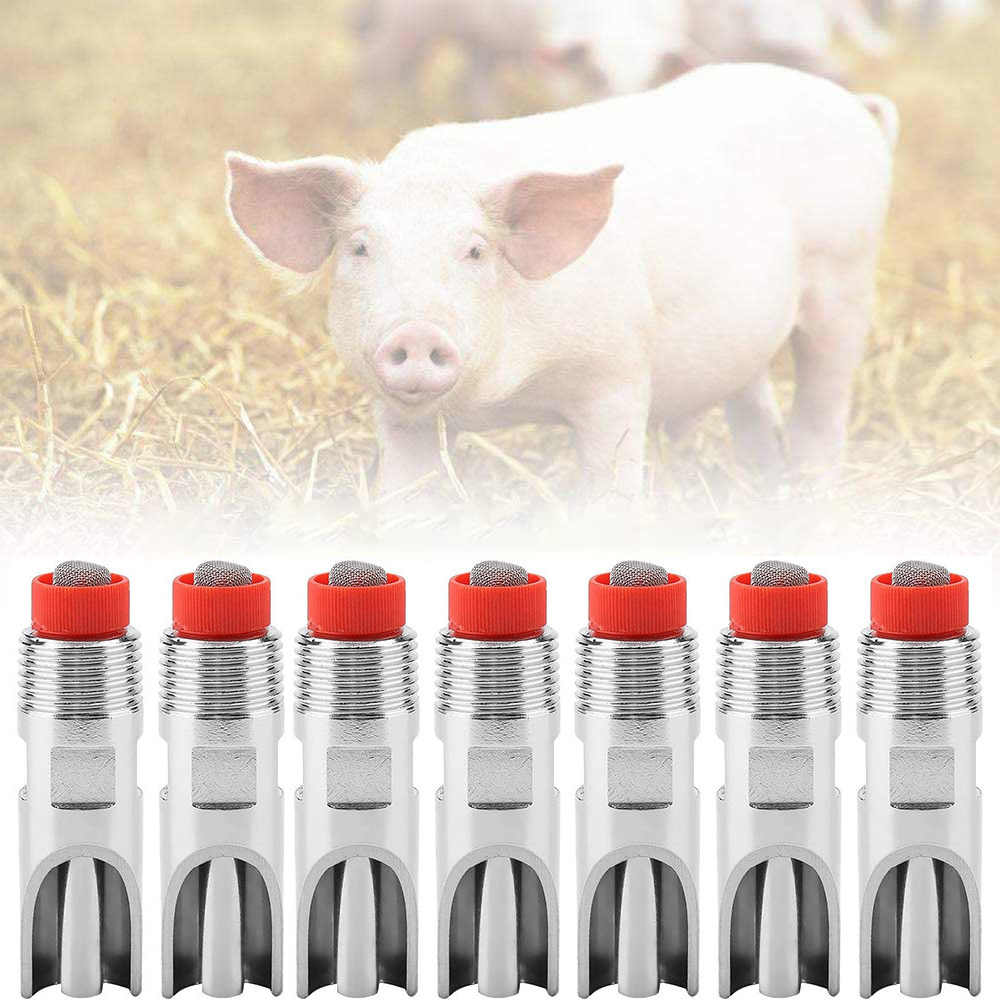 Thép Không Gỉ Tự Động Núm Vú Lợn Uống Ăn, Núm uống nước tự động cho heo Vòi heo uống nước