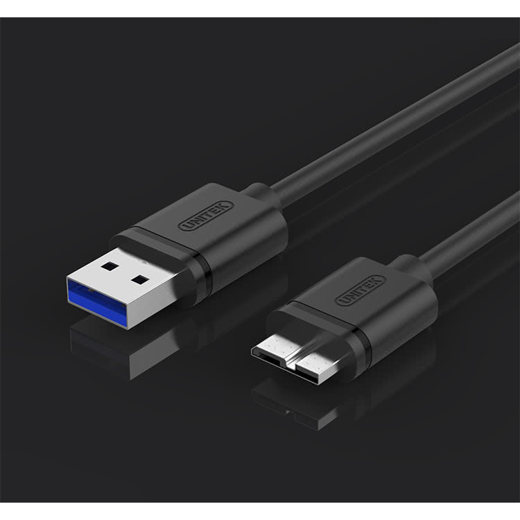 Cáp tín hiệu USB sang microB Unitek Y-C461GBK dài 1m (Đen) HÀNG CHÍNH HÃNG