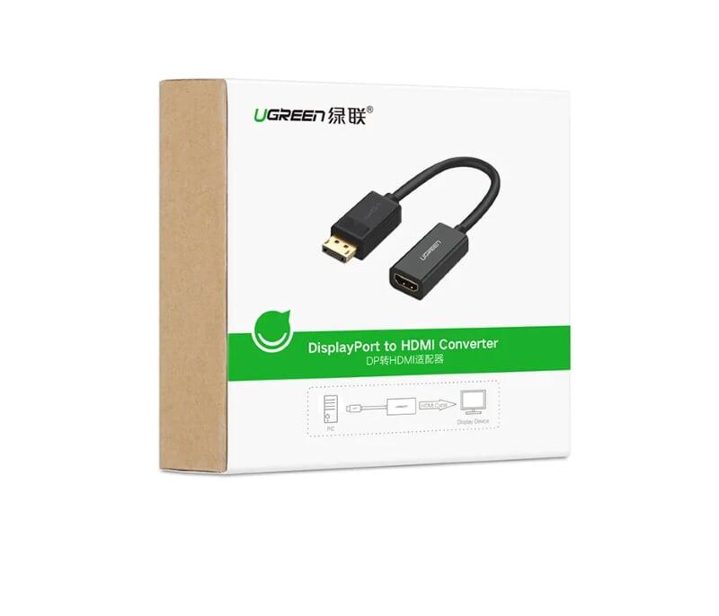 Ugreen UG40362MM137TK Màu Đen Cáp chuyển đổi DisplayPort sang HDMI V1.3 hỗ trợ phân giải 1080P - HÀNG CHÍNH HÃNG