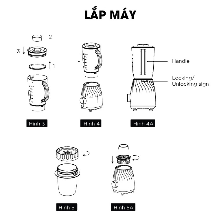 Máy Xay Sinh Tố Lock&Lock EJM462 (350W - 1.2 Lít) - Hàng Chính Hãng