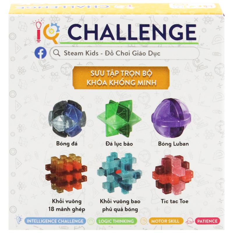 Đồ Chơi Hack Não Khóa Khổng Minh Khối Cầu Lục Anh Sắc - Steam Kids EQY8063
