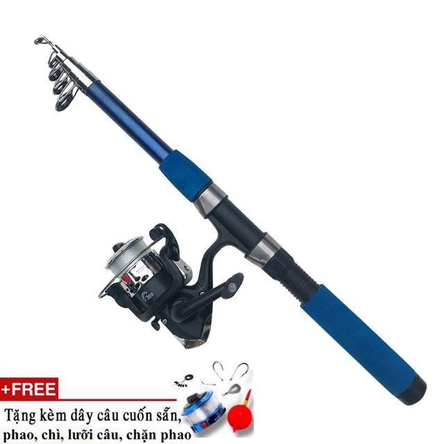 Bộ cần câu máy 2m1 Full phụ kiện