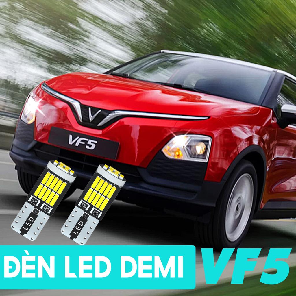 1 cặp (2 CHIẾC) VF5 Bóng Đèn Led Demi T10/W5W - Trắng/Xanh băng/Đỏ/Vàng/Hồng/Xanh chanh