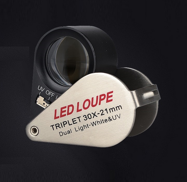 Kính lúp móc khóa mini 30X cao cấp K7802