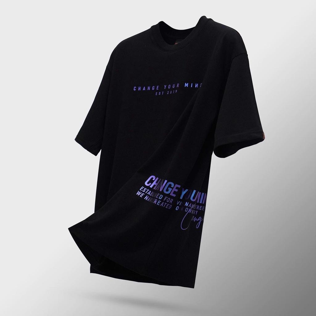 Áo thun phản quang chuyển màu theo ánh sáng - PURPLE TO BLUE HOLOGRAM TEE Change Your Mind