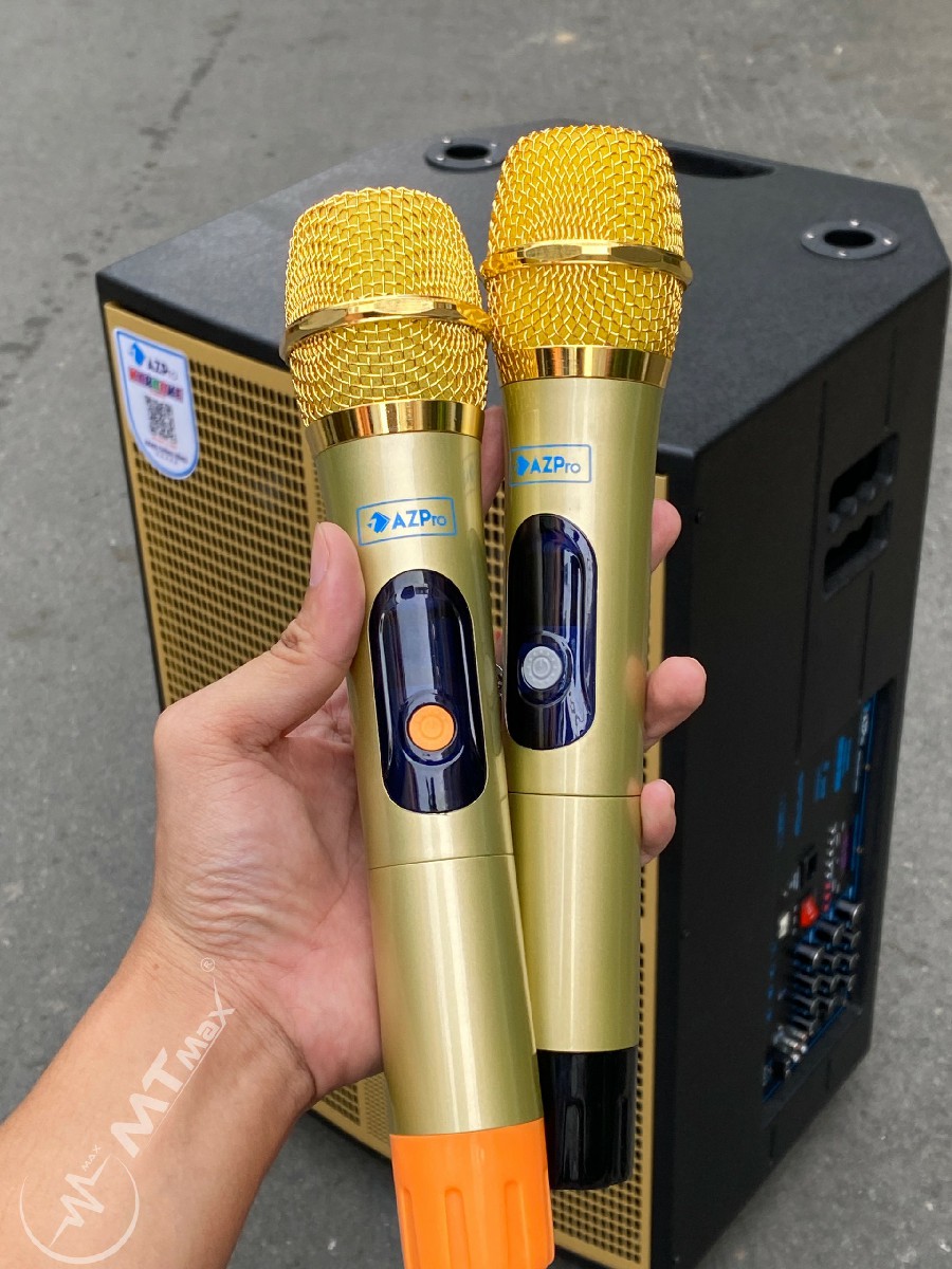 Loa kéo di động AZPro AZ18 - Loa karaoke 3 đường tiếng bass 5 tấc - Công suất đến 1400W - Kèm 2 micro UHF - Hiệu chỉnh echo, delay, reverb dễ dàng, Chống hú hiệu quả - Đầy đủ kết nối Bluetooth, AV, USB, TF card - thanh sắc nét, mạnh mẽ - Hàng nhập khẩu