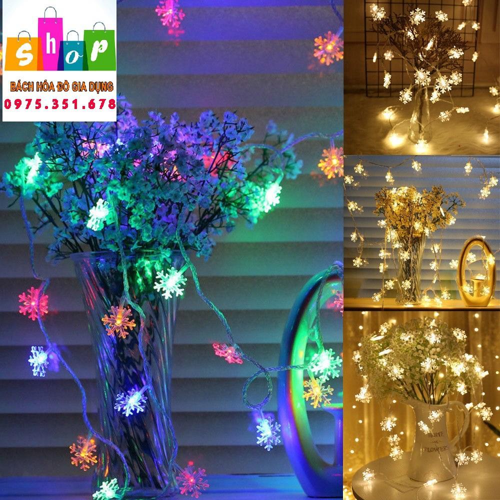 Dây đèn led nhấp nháy hình bông tuyết/Hình cây thông/ Đèn trang trí Noel/