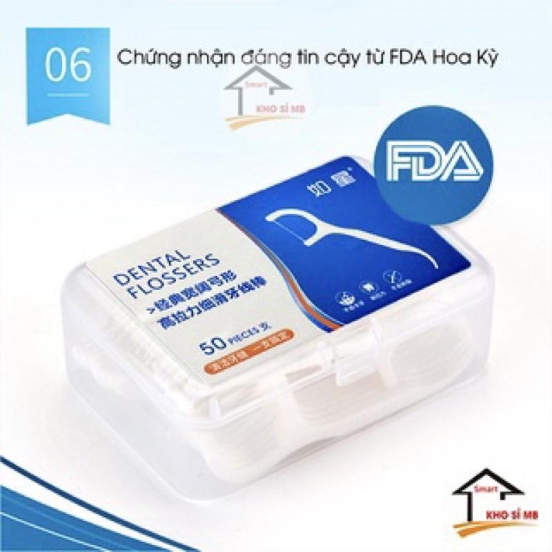 Combo 3 Hộp Tăm Chỉ Nha Khoa Dental Flossers (1 hộp 50 cái