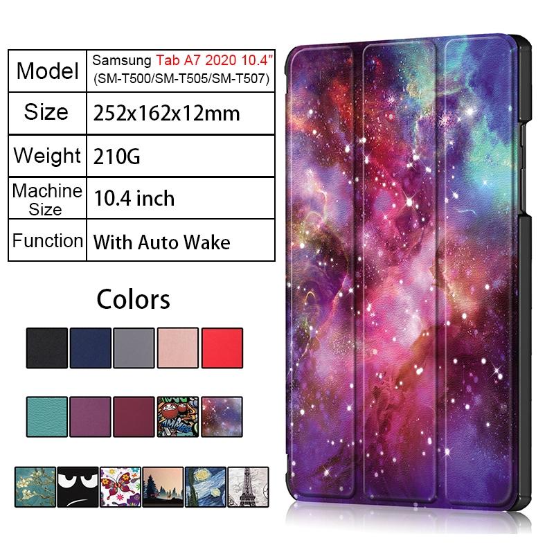 Bao da Ipad khóa từ tính thông minh có giá đỡ cho Samsung TAB A7 10.4inch T500 T505 T507