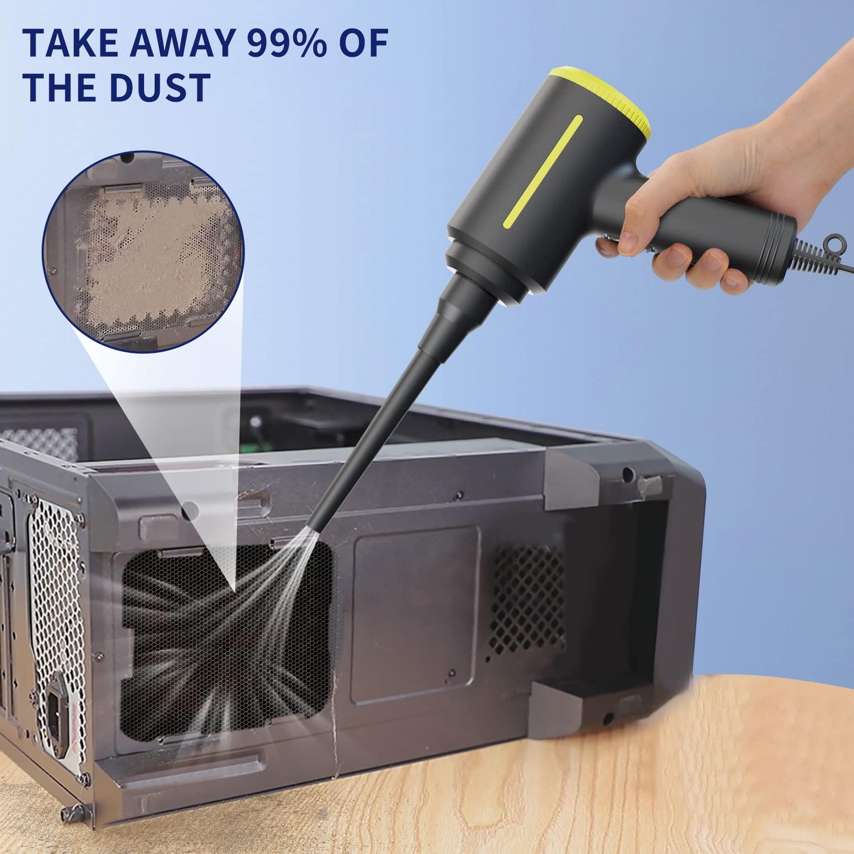 500 Watts điện Duster điện, máy nén khí điện tử máy bay điện tử 40000 RPM Súng không khí đóng hộp cho máy tính để làm sạch bàn phím máy tính