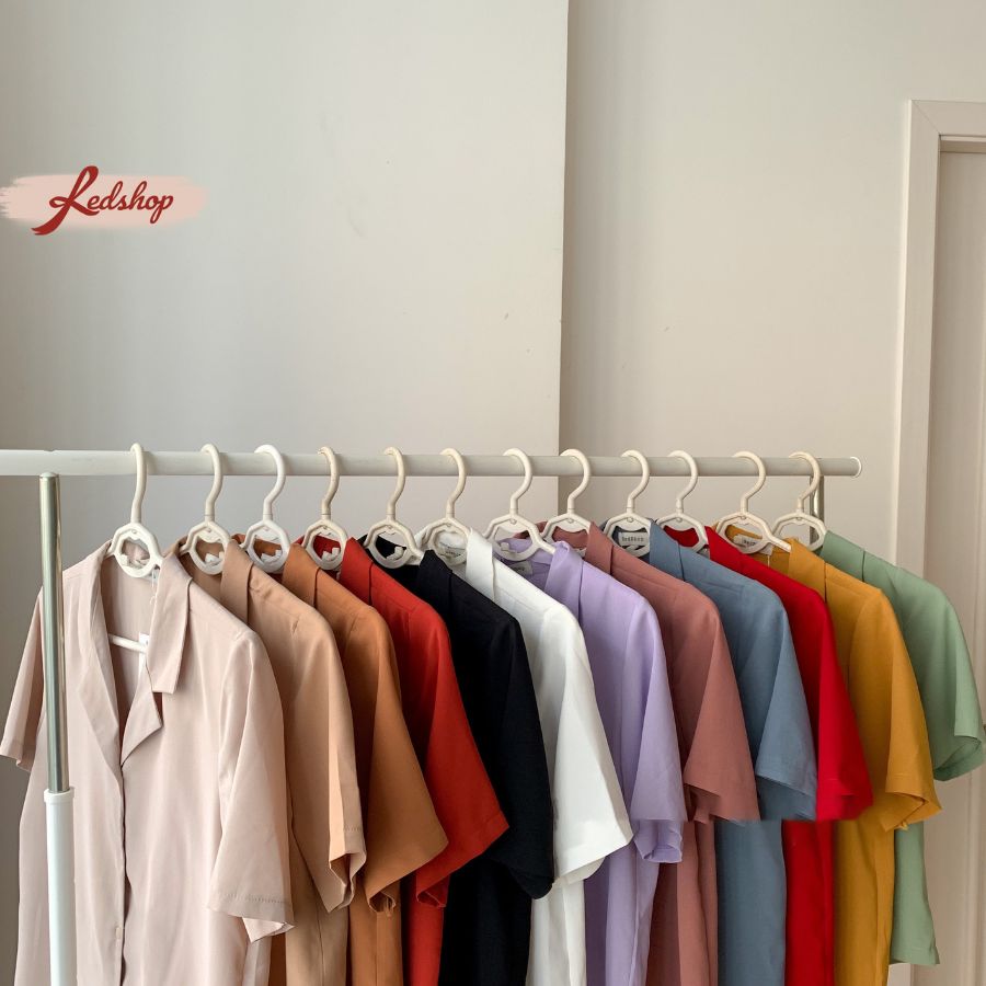 Áo sơ mi nữ basic tay lỡ cổ vest phong cách Hàn Quốc Red Shop 28724