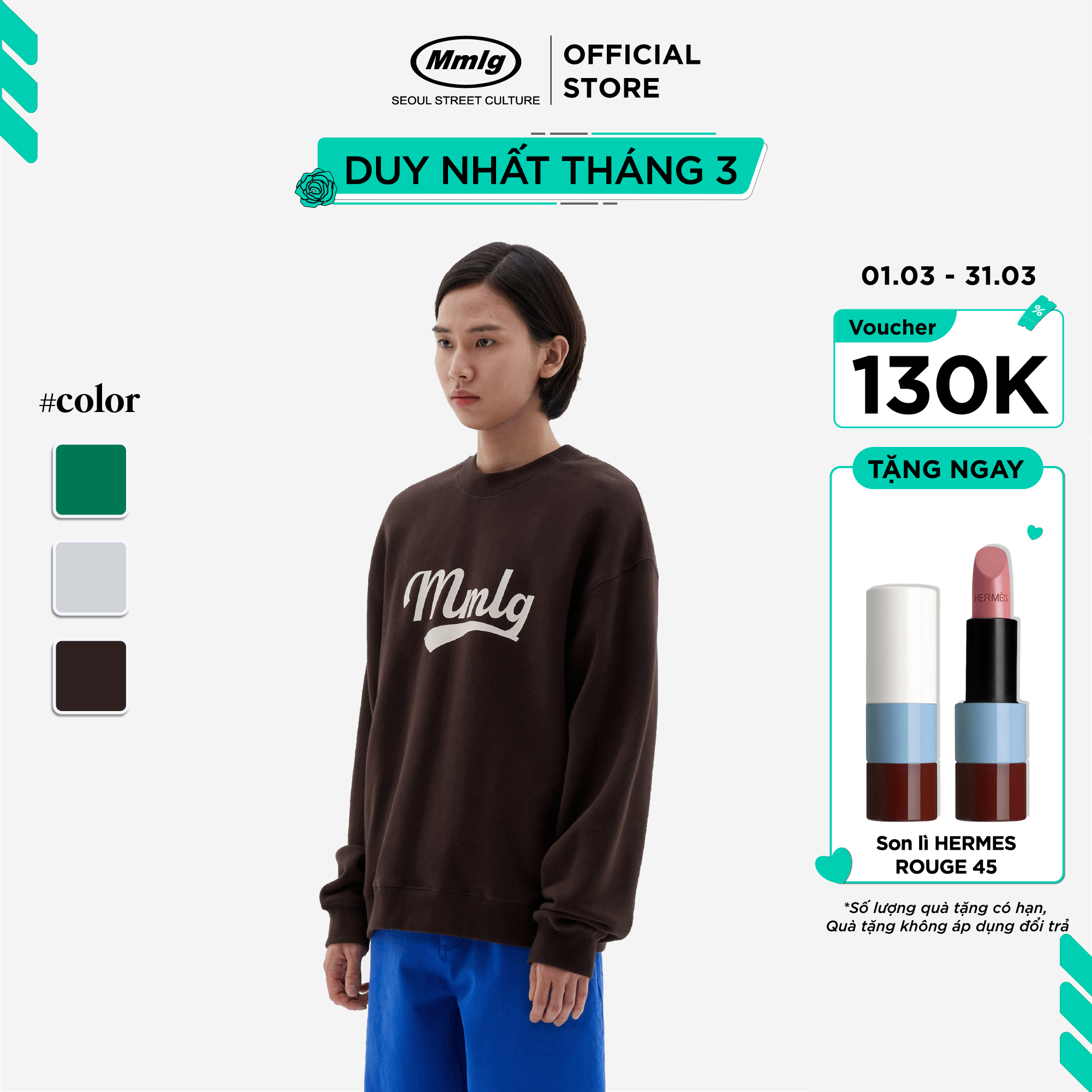 Áo tay dài Mmlg Mg Sweat - Áo Hoodie Sweater cho nam, nữ, unisex - MMLGS019