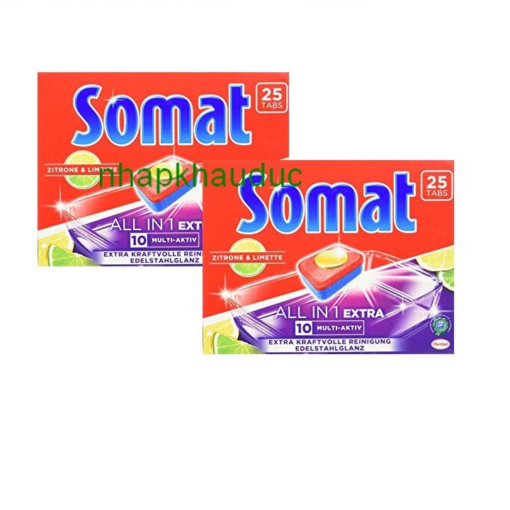 2 hộp viên rửa SOMAT Extra 10 NK Đức cho máy rửa chén bát