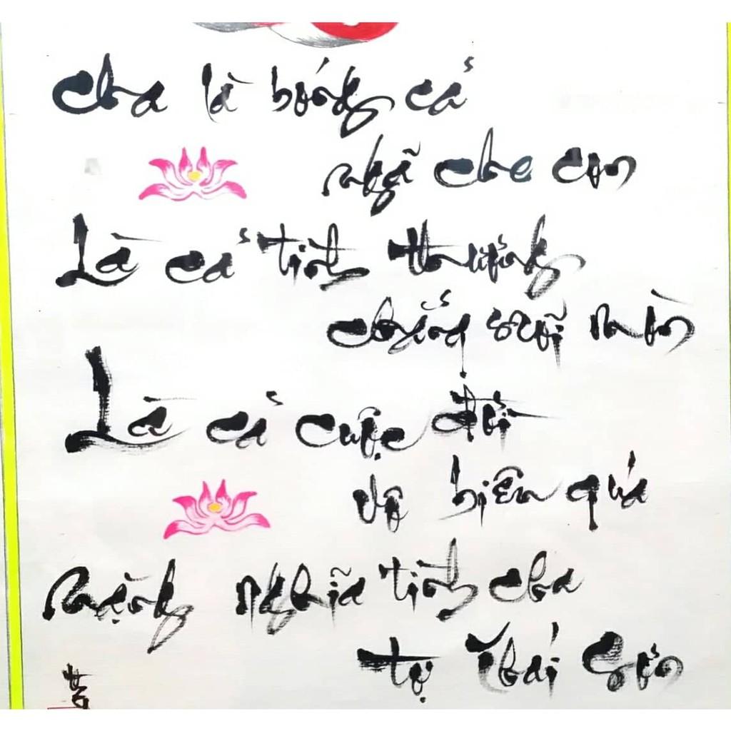 Tranh thư pháp về CHA
