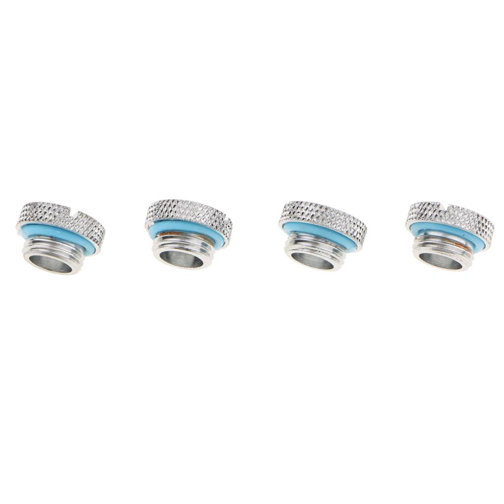 4Piece Water Cooling G1/4 Plug Stop Plug Fitting for PC Water Cooling