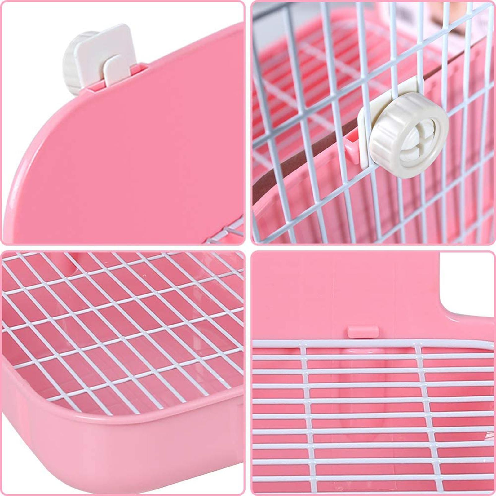 Rabbit Toilet Box Tray Pets Hamster Indoor Potty Trainer Guinea Pig