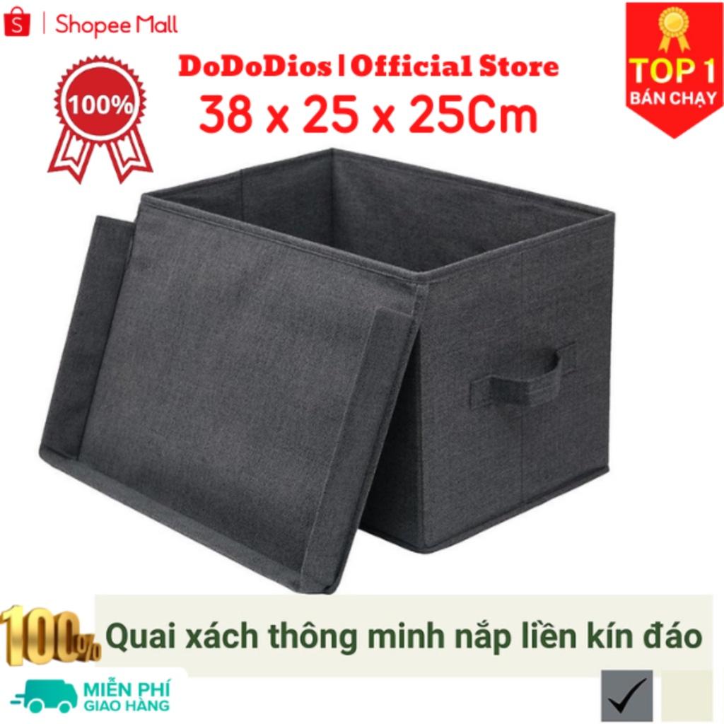 combo 2 hộp vải đựng đồ đa năng 38x25x25cm - chính hãng dododios