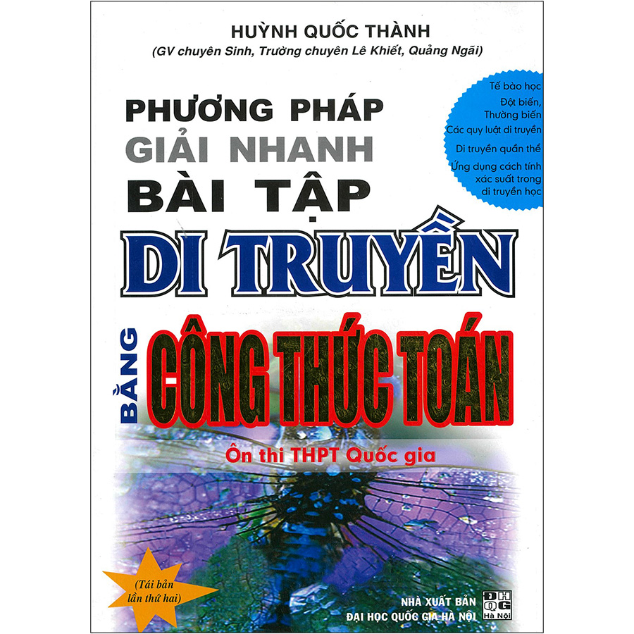 Phương Pháp Giải Nhanh Bài Tập Di Truyền Bằng Công Thức Toán Ôn Thi THPT Quốc Gia