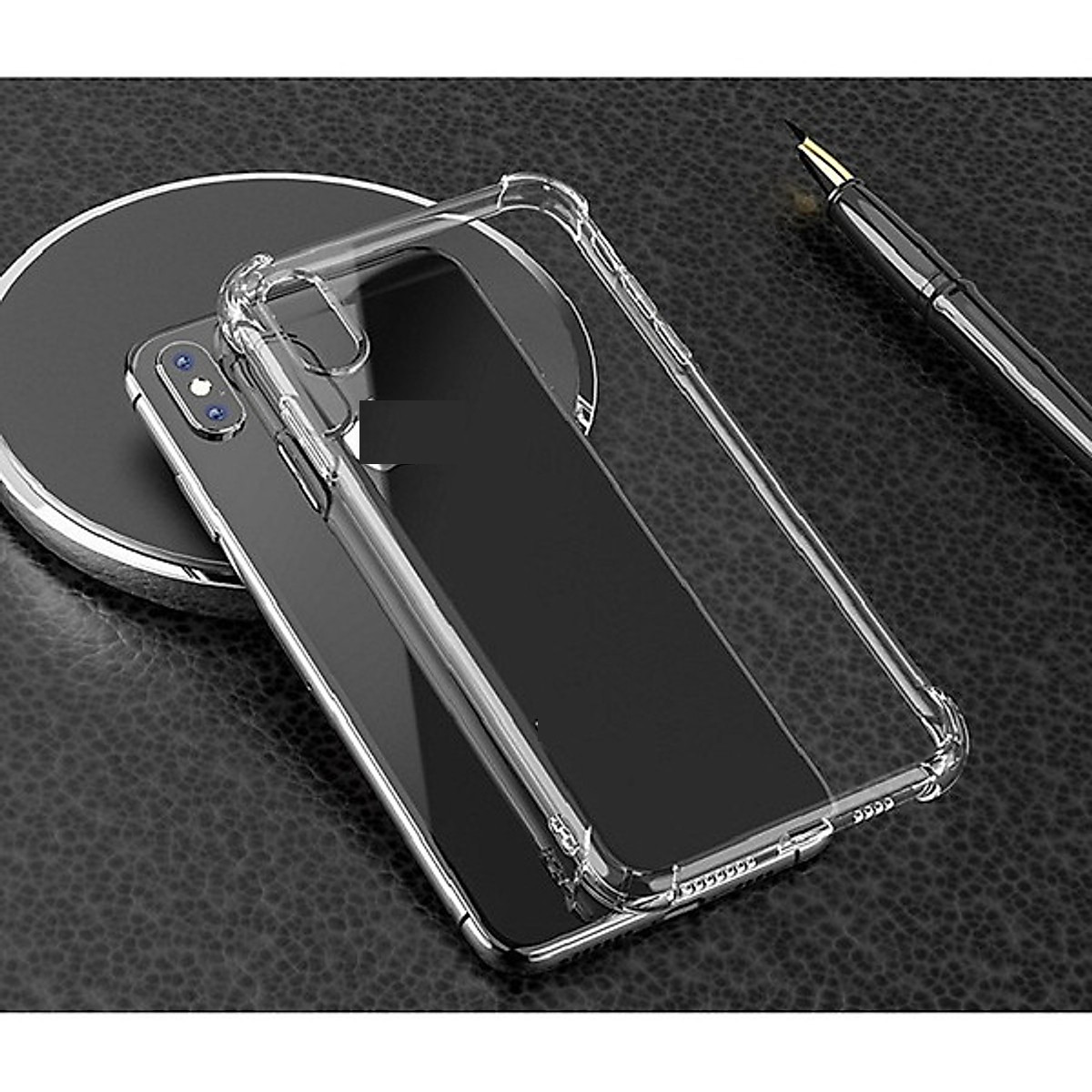 Ốp lưng dành cho iPhone X/ Xs dẻo trong chống sốc bảo vệ camera