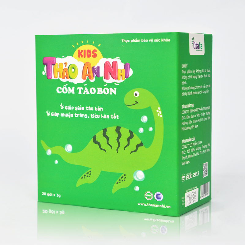 Cốm táo bón KIDS THẢO AN NHI - Giải pháp nhuận tràng, giảm táo bón cho trẻ -